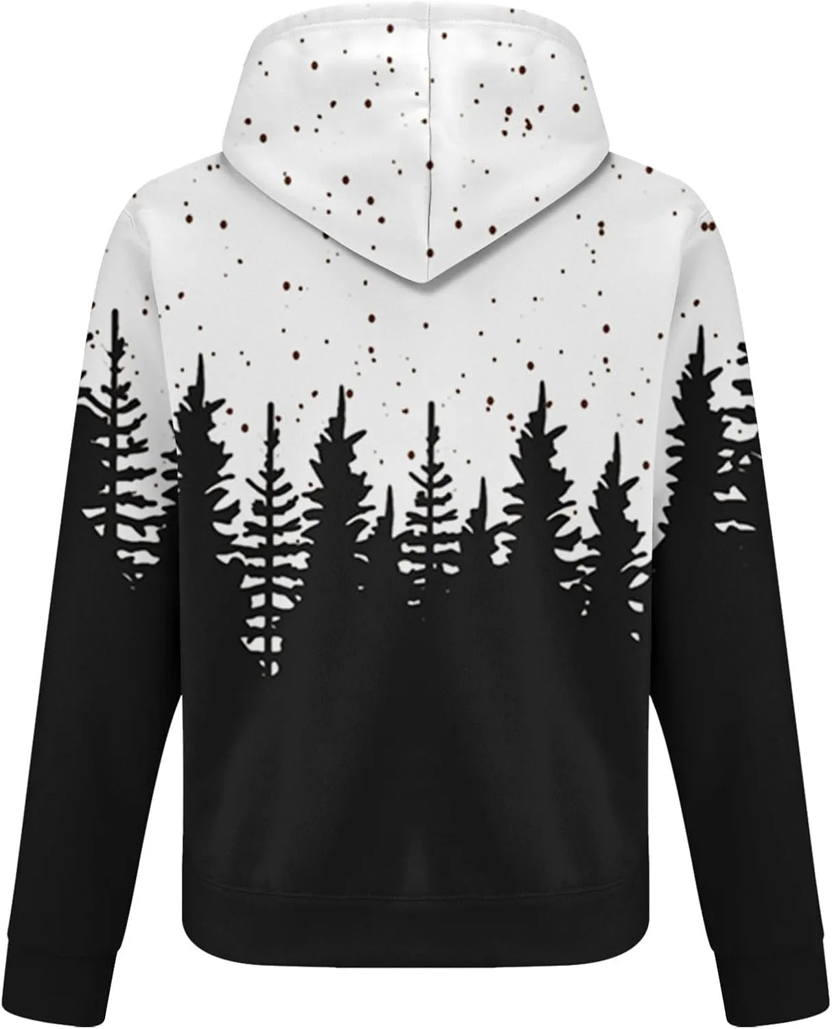 Men's Athletic Hoodie Tracksuit Funny Christmas Tracksuit 2 Piece Funny Reindeer Santa Casual Athletic Jogging Suits