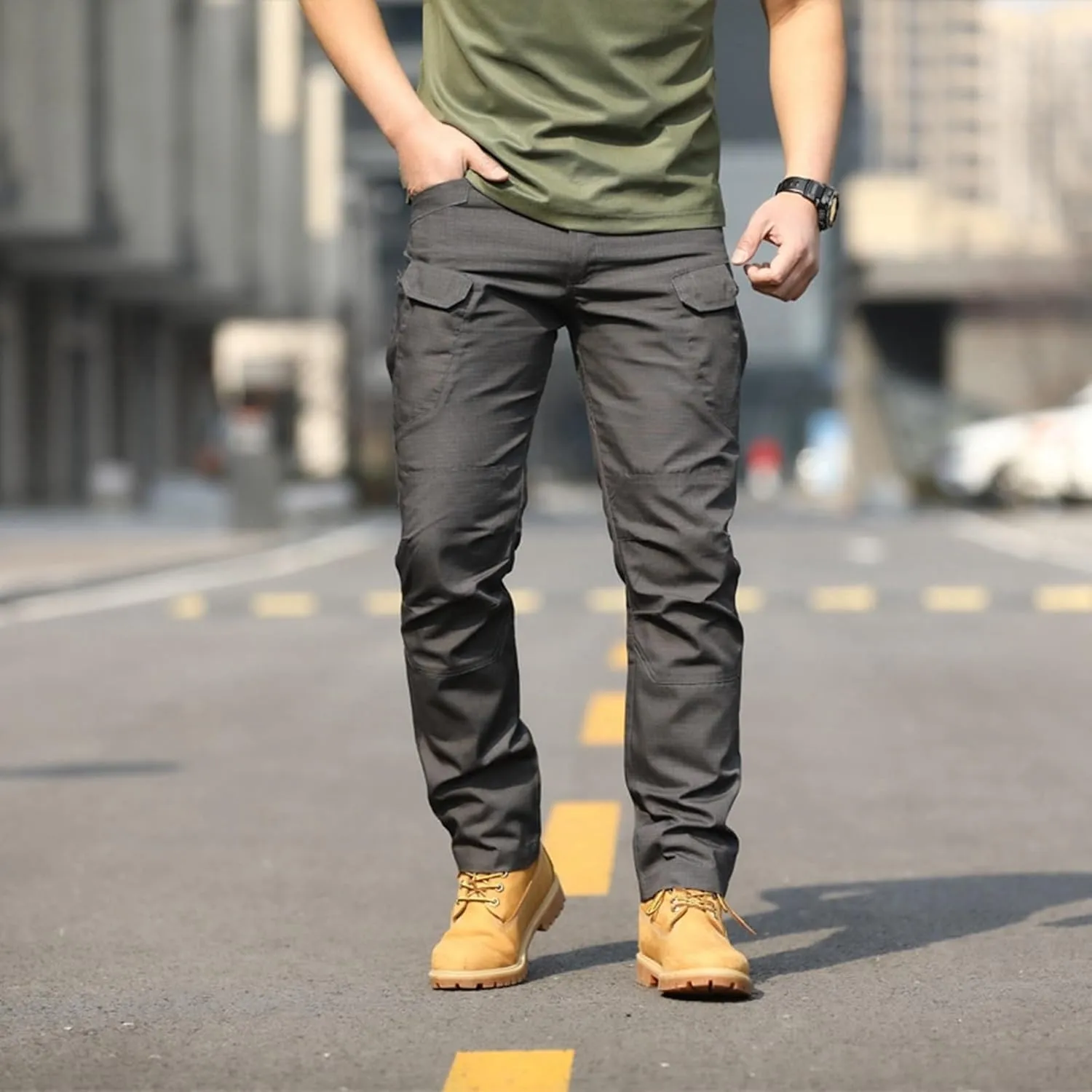 Mens Cargo Pants Hiking Pants Workout Joggers Relaxed Fit Flex Work Pants for Men