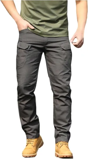 Mens Cargo Pants Hiking Pants Workout Joggers Relaxed Fit Flex Work Pants for Men