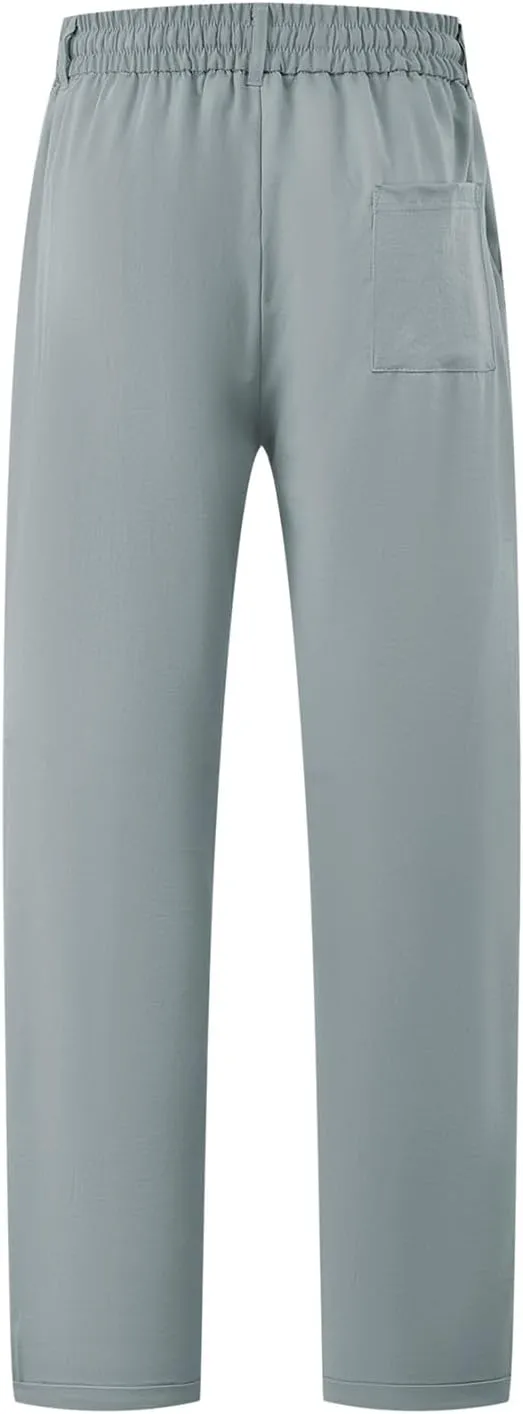 Mens Casual Sweatpants Loose Fit Straight Athletic Lounge Pants Lightweight Baggy Workout Drawstring Track Pants