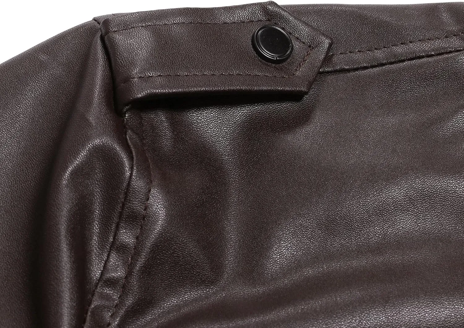 Mens Faux Leather Jacket, Faux Bomber Jacket Men Motorcycle Lapel Asymmetric Zip-Up Blet Slim Fit Biker Jacket Coat