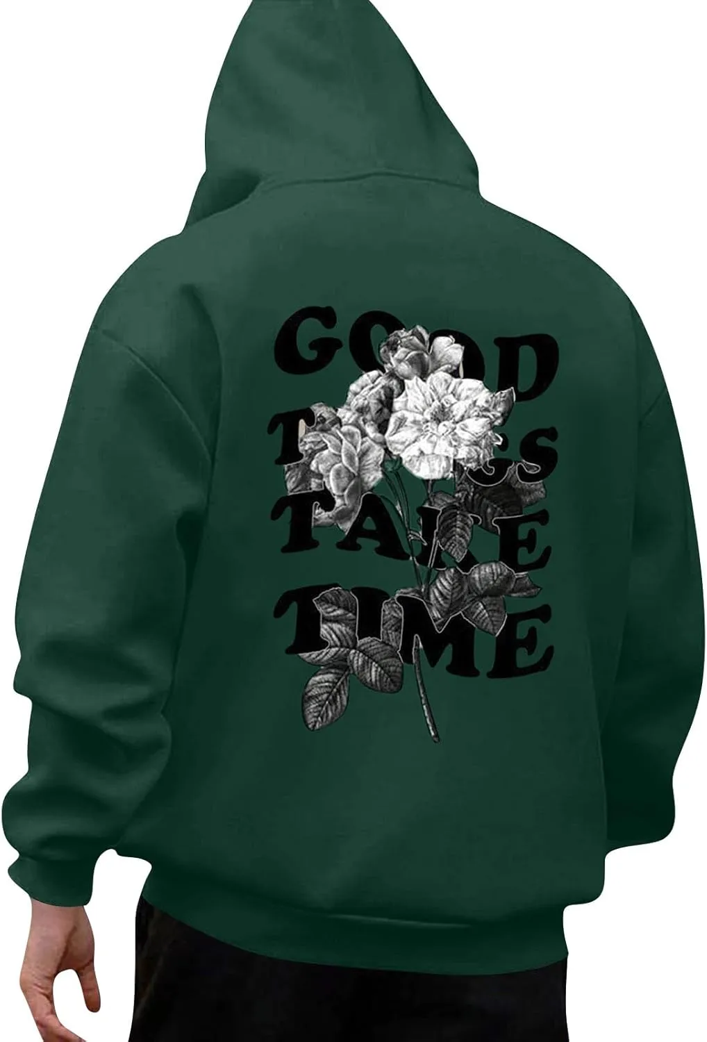 Mens Graphic Hoodies Skeleton Skull Oversized Sweatshirts Fall Long Sleeve Hoodies Pullover Winter Shirt With Pockets