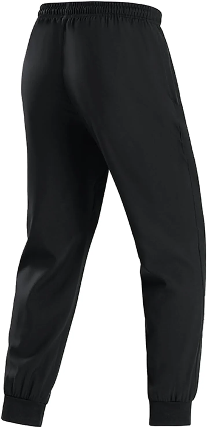 Men's Joggers Pants Lightweight Quick Dry Athletic Sweatpants Stretch Drawstring Tapered Pants with Zipper Pockets