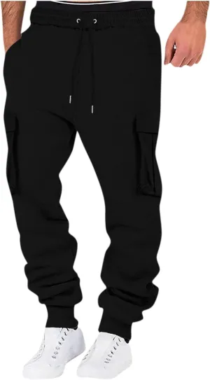 Mens Jogging Casual Sweatpants Mens Hiking Pants Pocket Bodybuilding Men's Track Training Pants Joggers Sweatpants