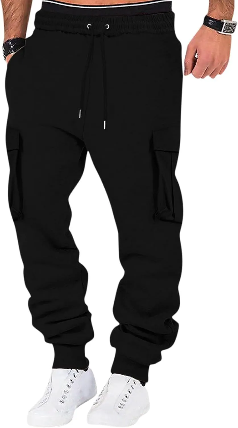Mens Jogging Casual Sweatpants Mens Hiking Pants Pocket Bodybuilding Men's Track Training Pants Joggers Sweatpants