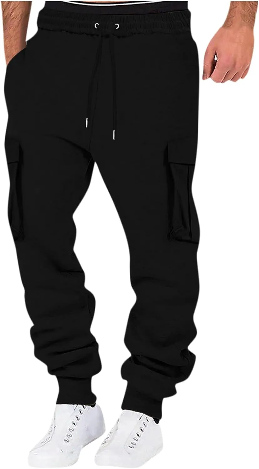 Mens Jogging Casual Sweatpants Mens Hiking Pants Pocket Bodybuilding Men's Track Training Pants Joggers Sweatpants