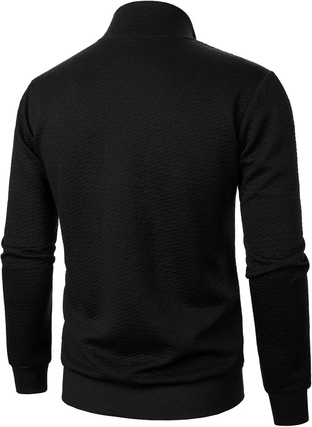 Men's Lightweight Varsity Jacket Casual Baseball Bomber Jackets Fashion Textured Zip Up Coats Sportswear with Pockets