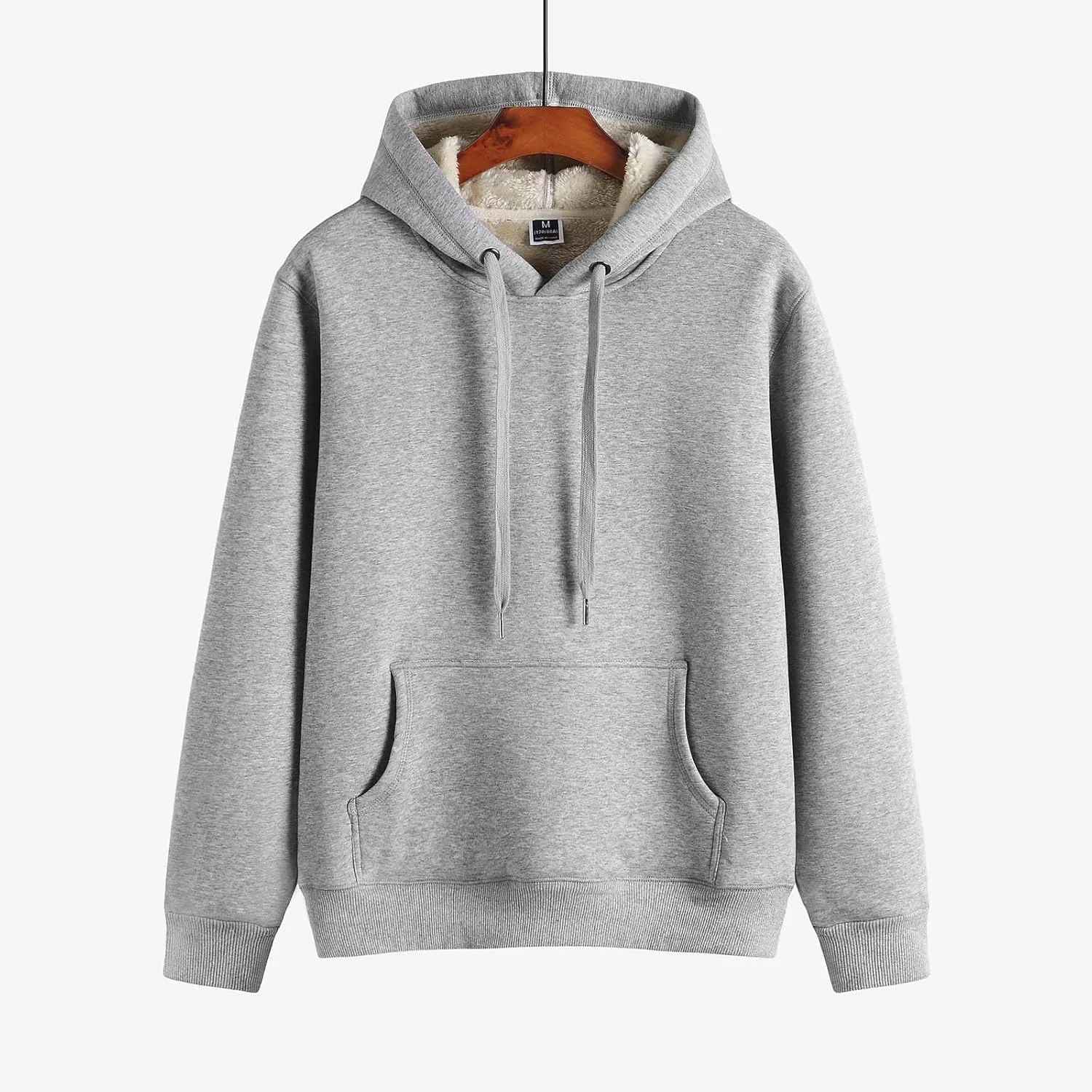 Men's Sweatshirts Hoodies Men‘S Zipper Pullover Long Sleeve Hooded Sweatshirt Tops Blouse Black Hoodie, M-4XL