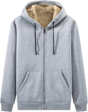 Men's Sweatshirts Hoodies Men‘S Zipper Pullover Long Sleeve Hooded Sweatshirt Tops Blouse Black Hoodie, M-4XL
