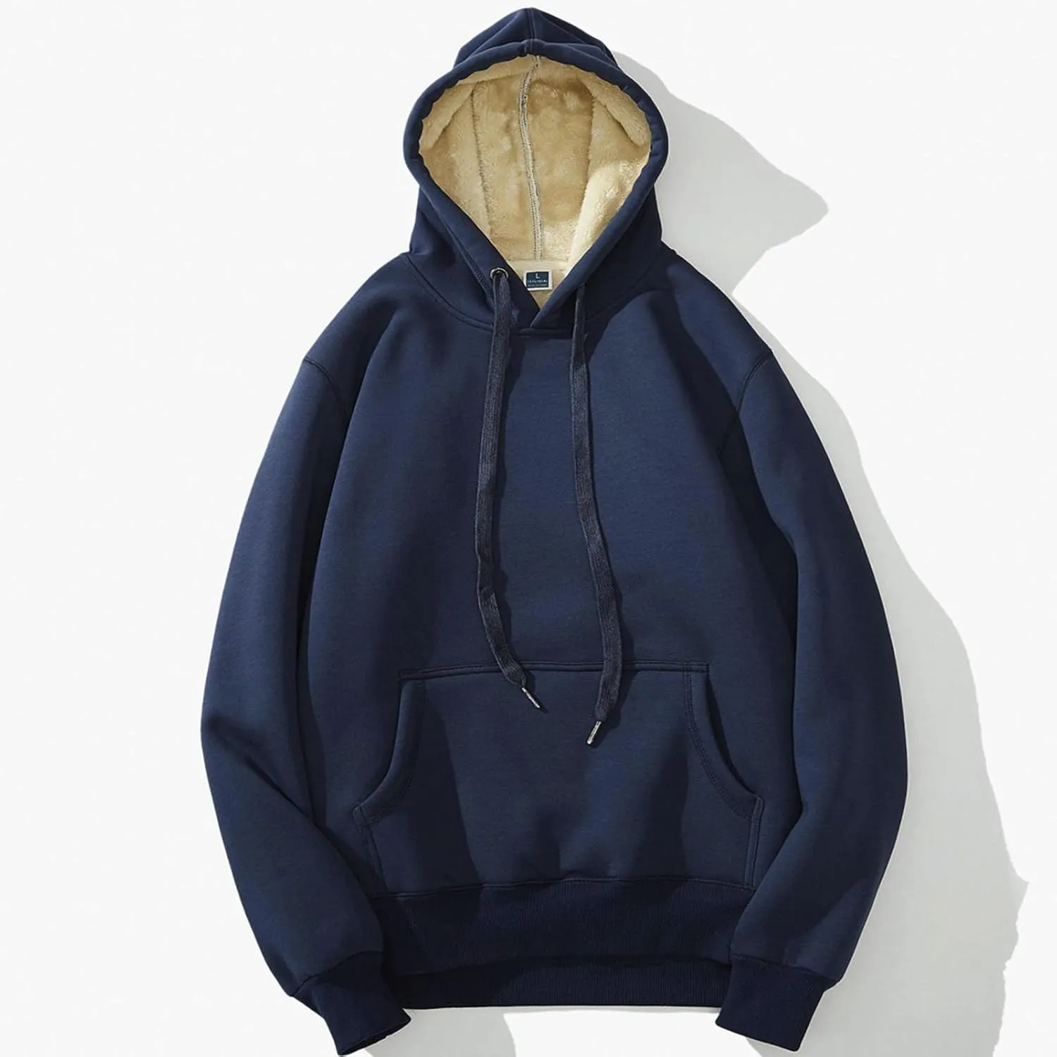 Men's Sweatshirts Hoodies Men‘S Zipper Pullover Long Sleeve Hooded Sweatshirt Tops Blouse Black Hoodie, M-4XL