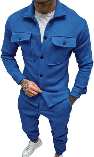 Men's Tracksuits 2 Pieces Hoodies Sweatsuit Sets Sweater Pants Sports Suit Casual Sweatsuit Sets for Men Mens