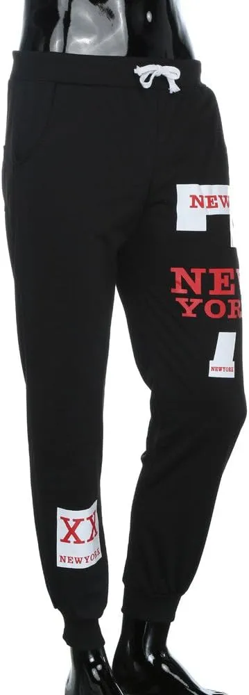 Mens Workout Cargo Sweatpants with Pockets Long Pants Men's Slim Fit Gym Running Workout Pants Athletic Drawstring