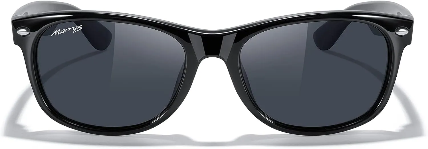 MERRY'S Polarized Unisex Shades Sunglasses for Men and Women Vintage Polarized Sun Glasses Mirror Lens