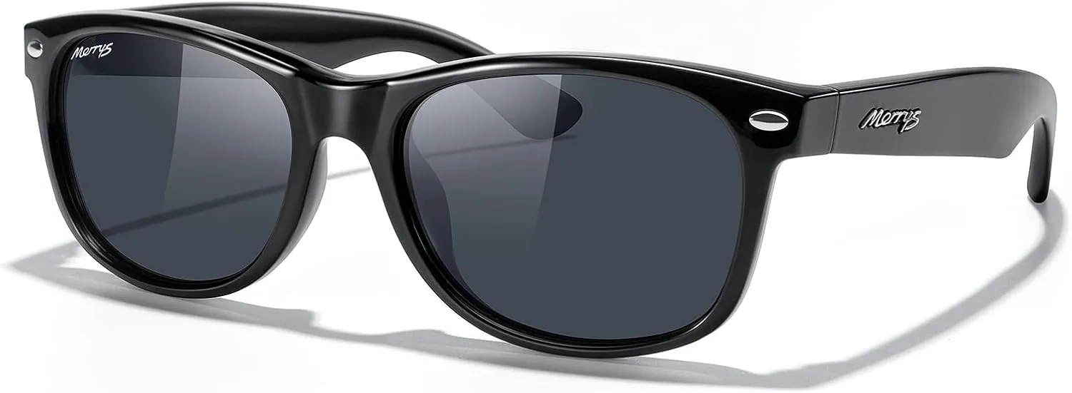 MERRY'S Polarized Unisex Shades Sunglasses for Men and Women Vintage Polarized Sun Glasses Mirror Lens