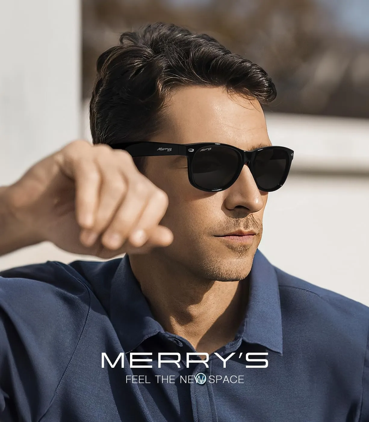 MERRY'S Polarized Unisex Shades Sunglasses for Men and Women Vintage Polarized Sun Glasses Mirror Lens