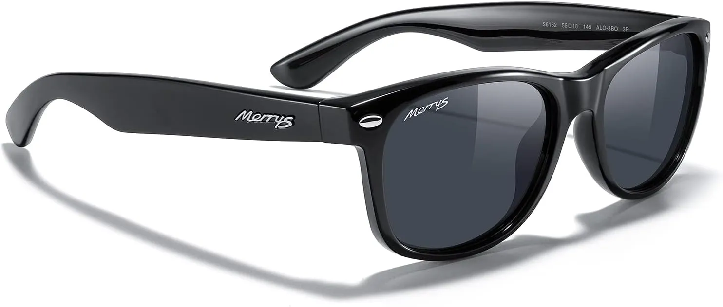 MERRY'S Polarized Unisex Shades Sunglasses for Men and Women Vintage Polarized Sun Glasses Mirror Lens