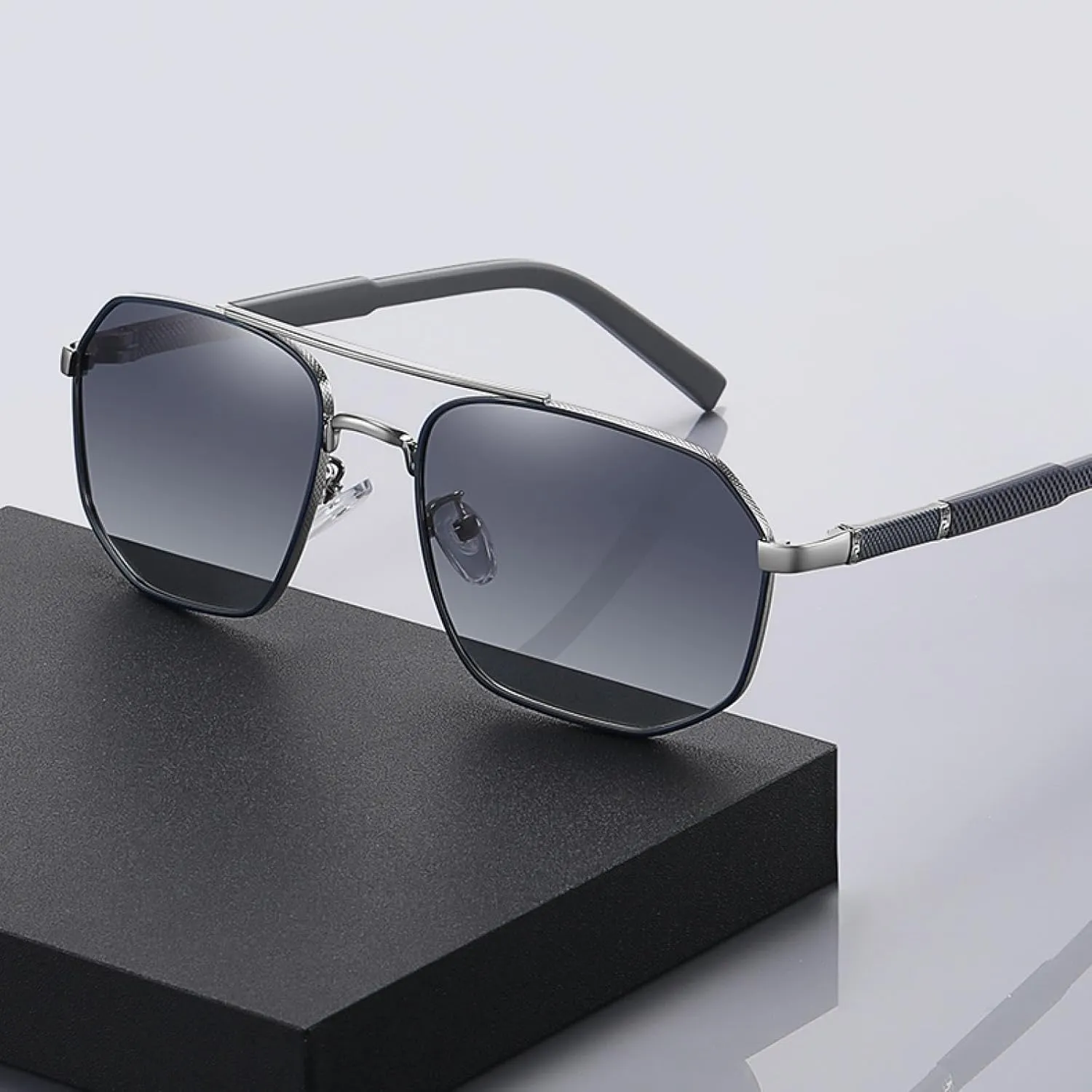 Metal Sunglasses Women Men Uv400 Polygon Frame Driving Fishing Travel