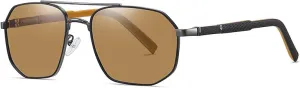 Metal Sunglasses Women Men Uv400 Polygon Frame Driving Fishing Travel