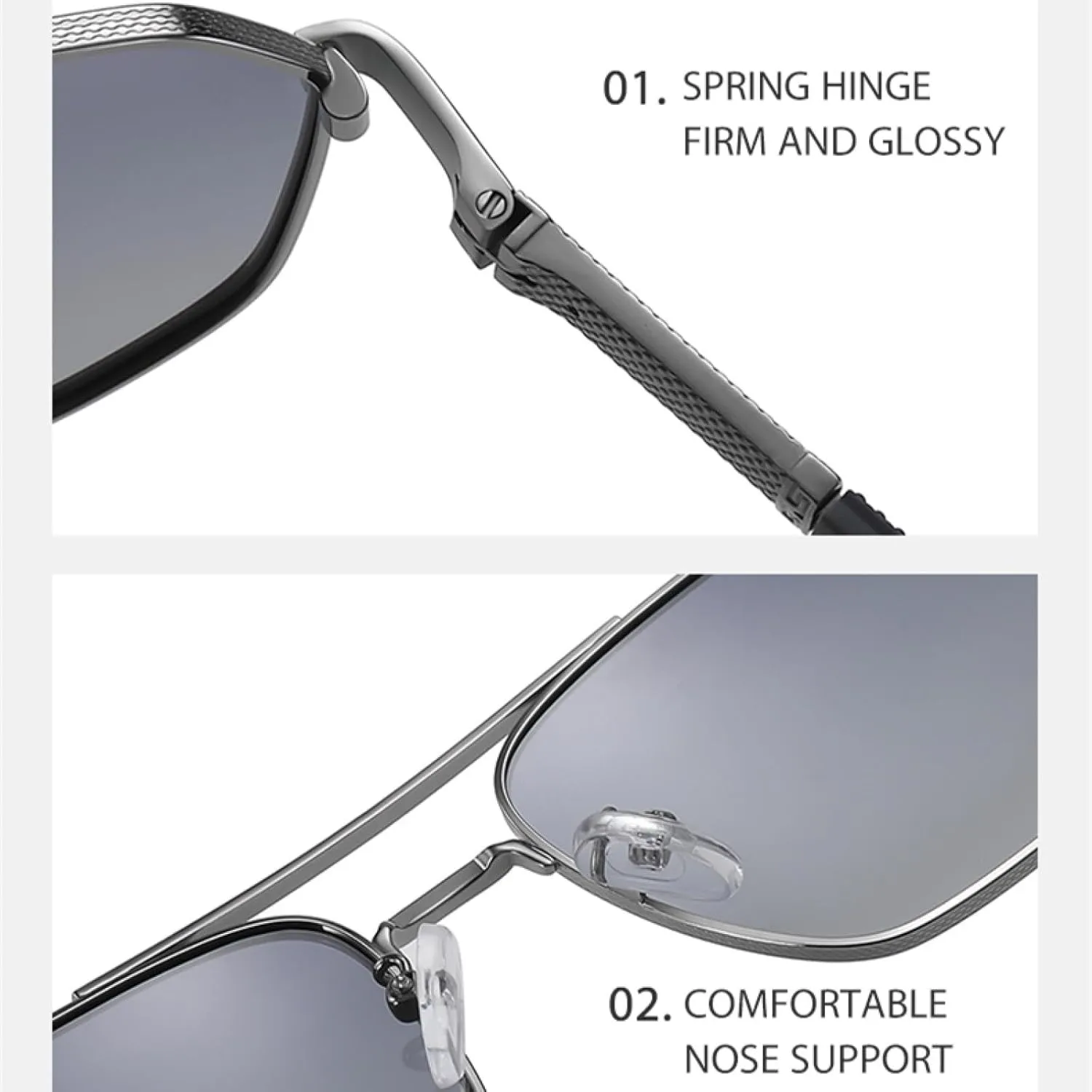 Metal Sunglasses Women Men Uv400 Polygon Frame Driving Fishing Travel