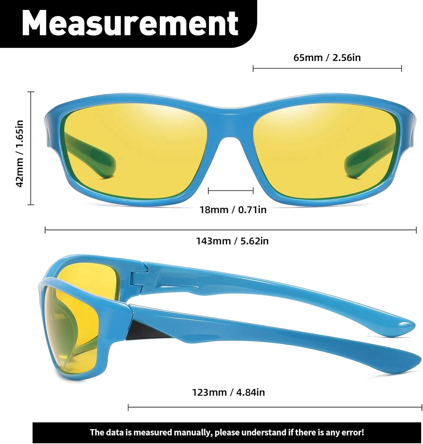 New TR Sunglassess with UV400 SProtection Mirror Lens, Sports Sunglasses Men Outdoor Cycling Car Fishing Glasses