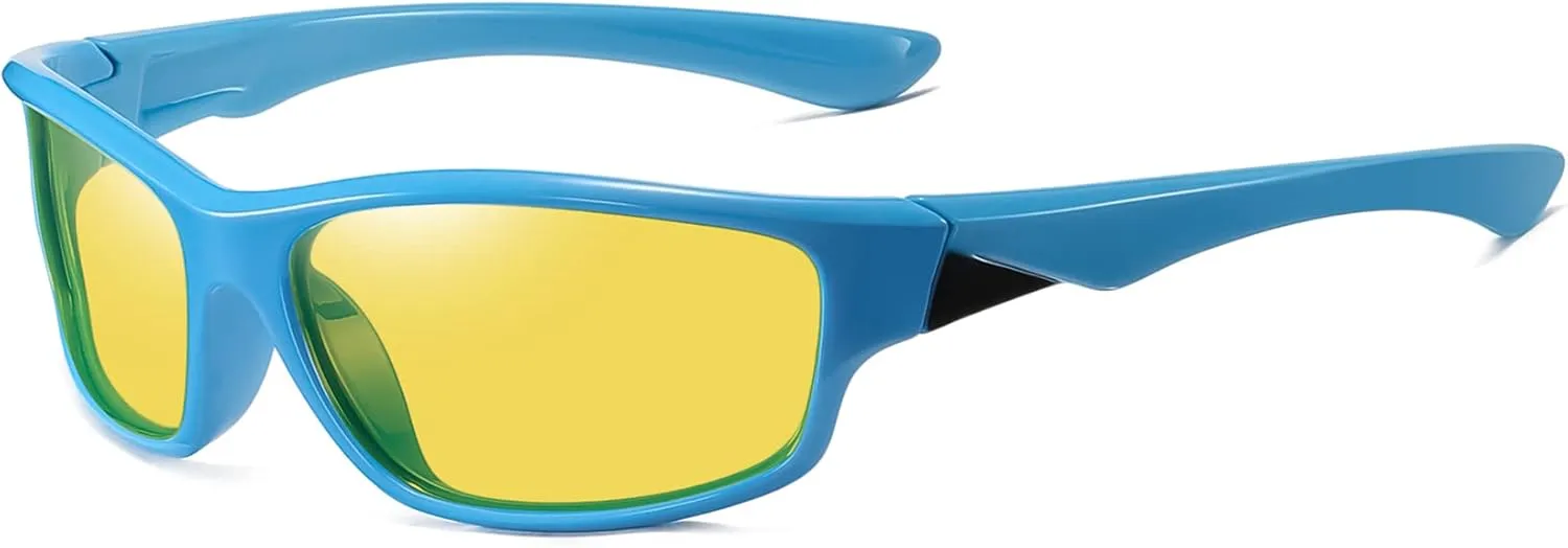 New TR Sunglassess with UV400 SProtection Mirror Lens, Sports Sunglasses Men Outdoor Cycling Car Fishing Glasses