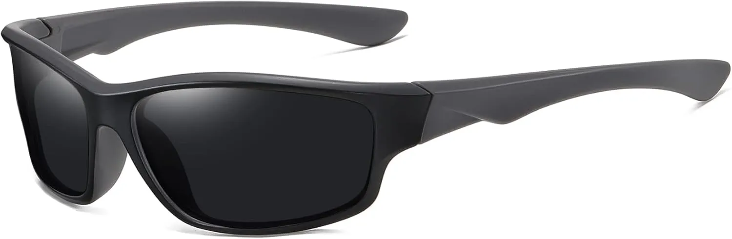 New TR Sunglassess with UV400 SProtection Mirror Lens, Sports Sunglasses Men Outdoor Cycling Car Fishing Glasses