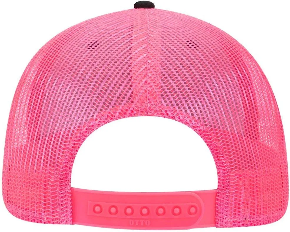 OTTO 6 Panel Low Profile Contrast Vertical Mesh Back Cap