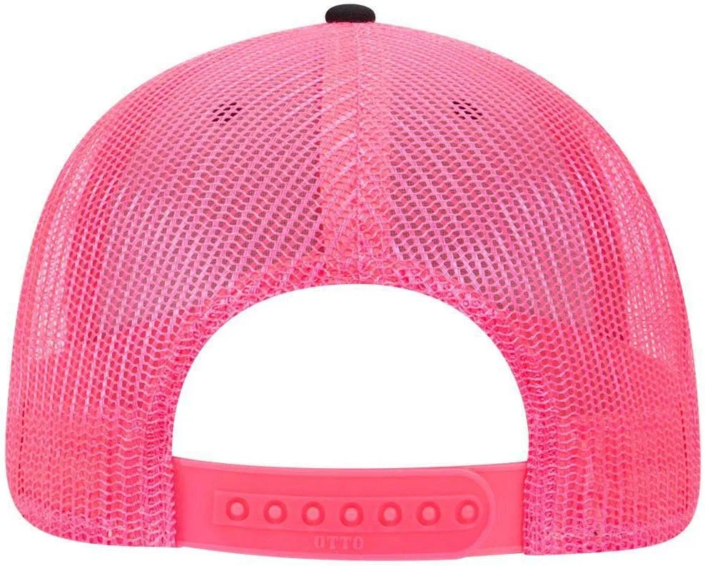 OTTO 6 Panel Low Profile Contrast Vertical Mesh Back Cap