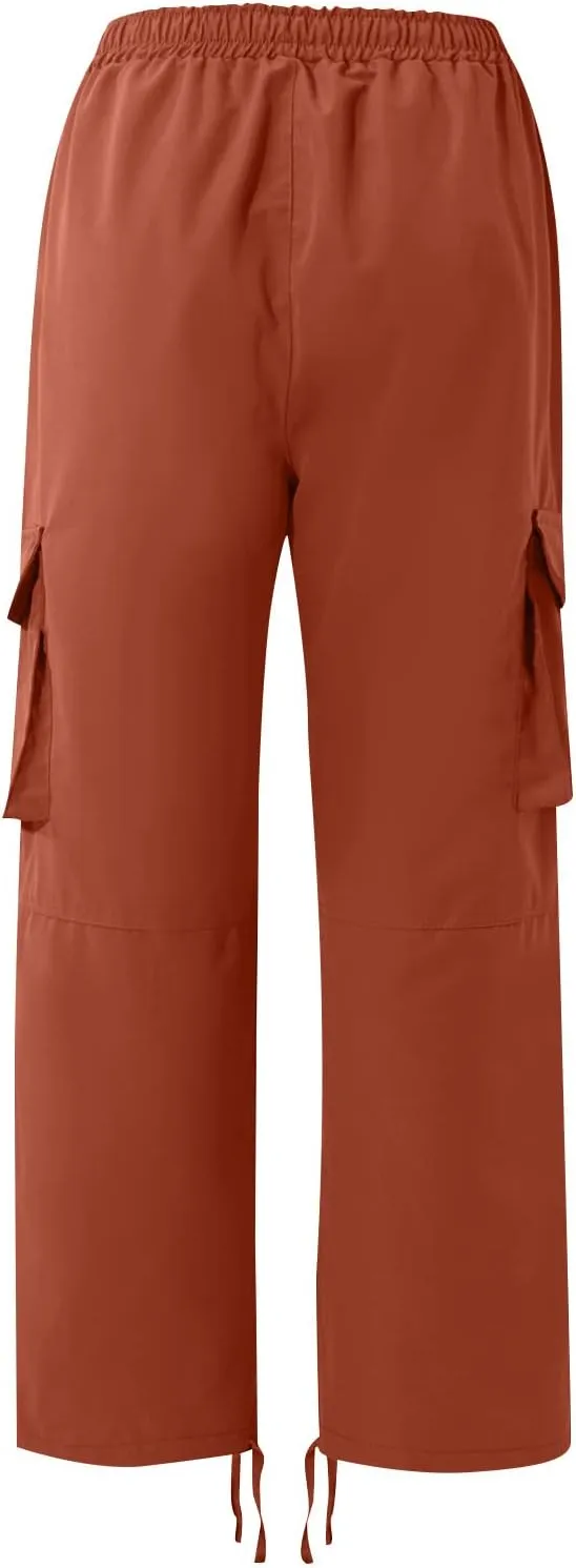 Outdoor Cargo Pants for Men Lightweight Relaxed Fit Tactical Pants Solid Camo Multi Pockets Classic Trousers