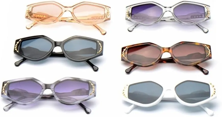 Oval Sunglasses Women Cat Eye Sun Glasses Vintage Eyewear Men Uv400 Retro Travel Outdoor Shades