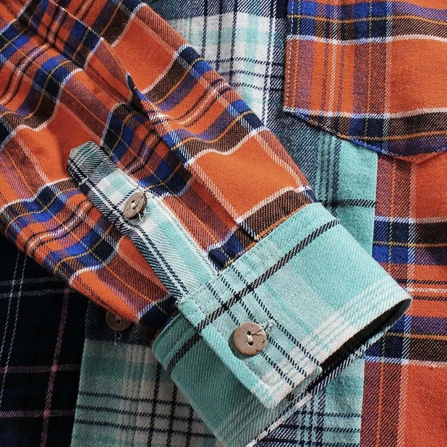 Plaid Hoodies Jackets for Men Loose Long Sleeve Fitted Button Down Lightweight Lined Button Down Padded Jackets