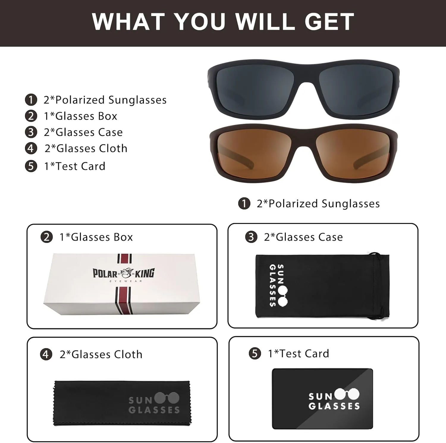 Polarized Sport Sunglasses for Men Matte Finish Sun glasses Mirror Lens UV Blocking