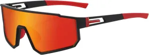 Polarized Sports Sunglasses with Mirrored Shield Lens running hiking biking UV400 Protection Big Frame Goggles