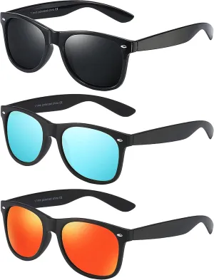 Polarized Sunglasses for Men and Womens UV400 Protection Sports Driving Fishing Glasses 3pack