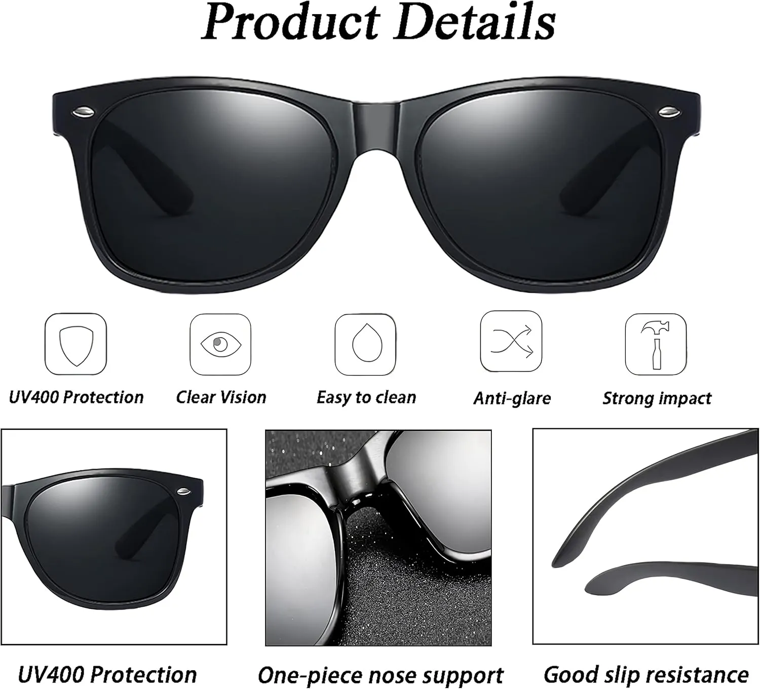 Polarized Sunglasses for Men and Womens UV400 Protection Sports Driving Fishing Glasses 3pack