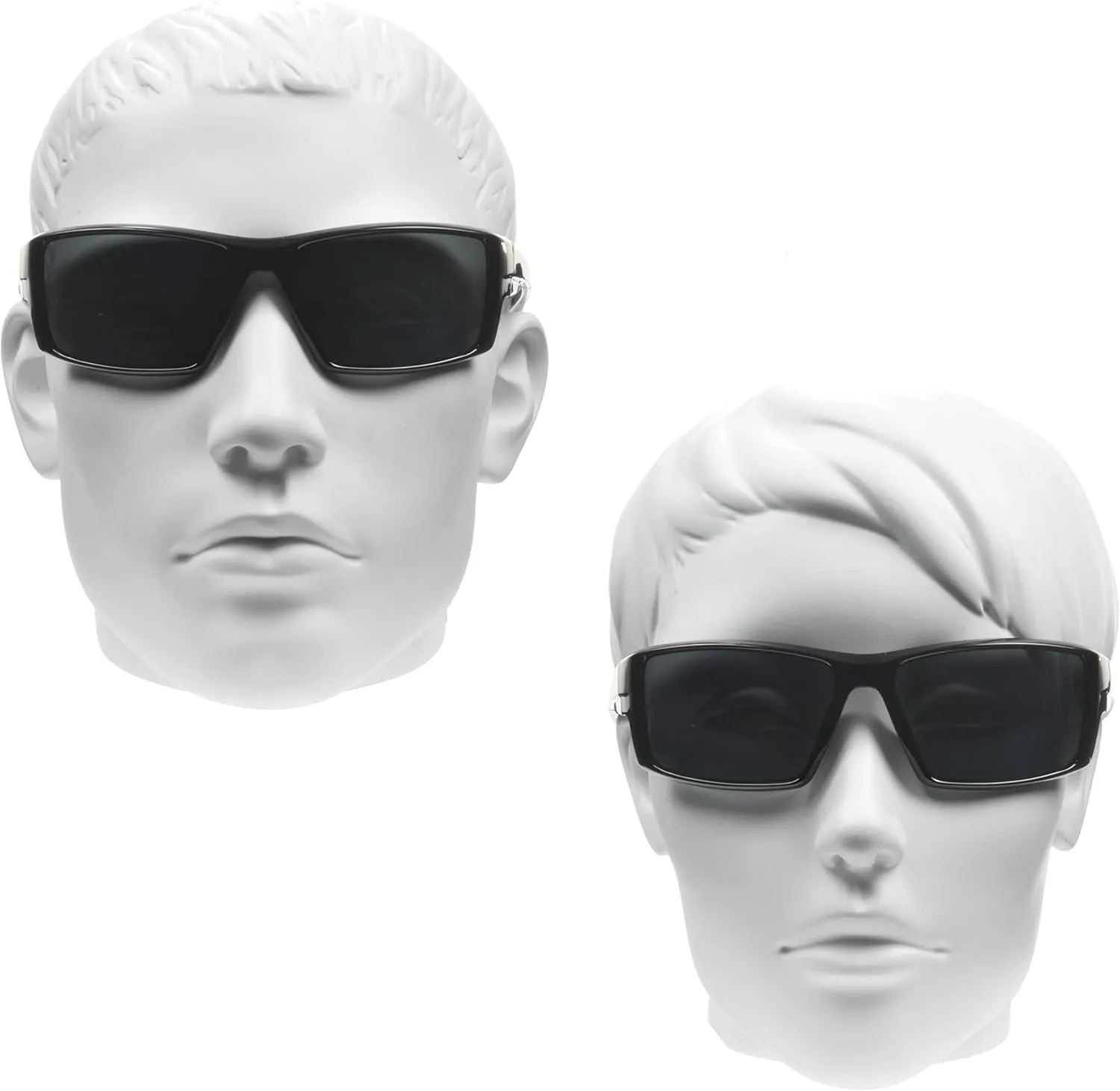 proSPORT Polarized Sunglass Sport Active Outdoor Men Light-Weight Full Wrap Around Frame Smoke Brown or Mirror Lens