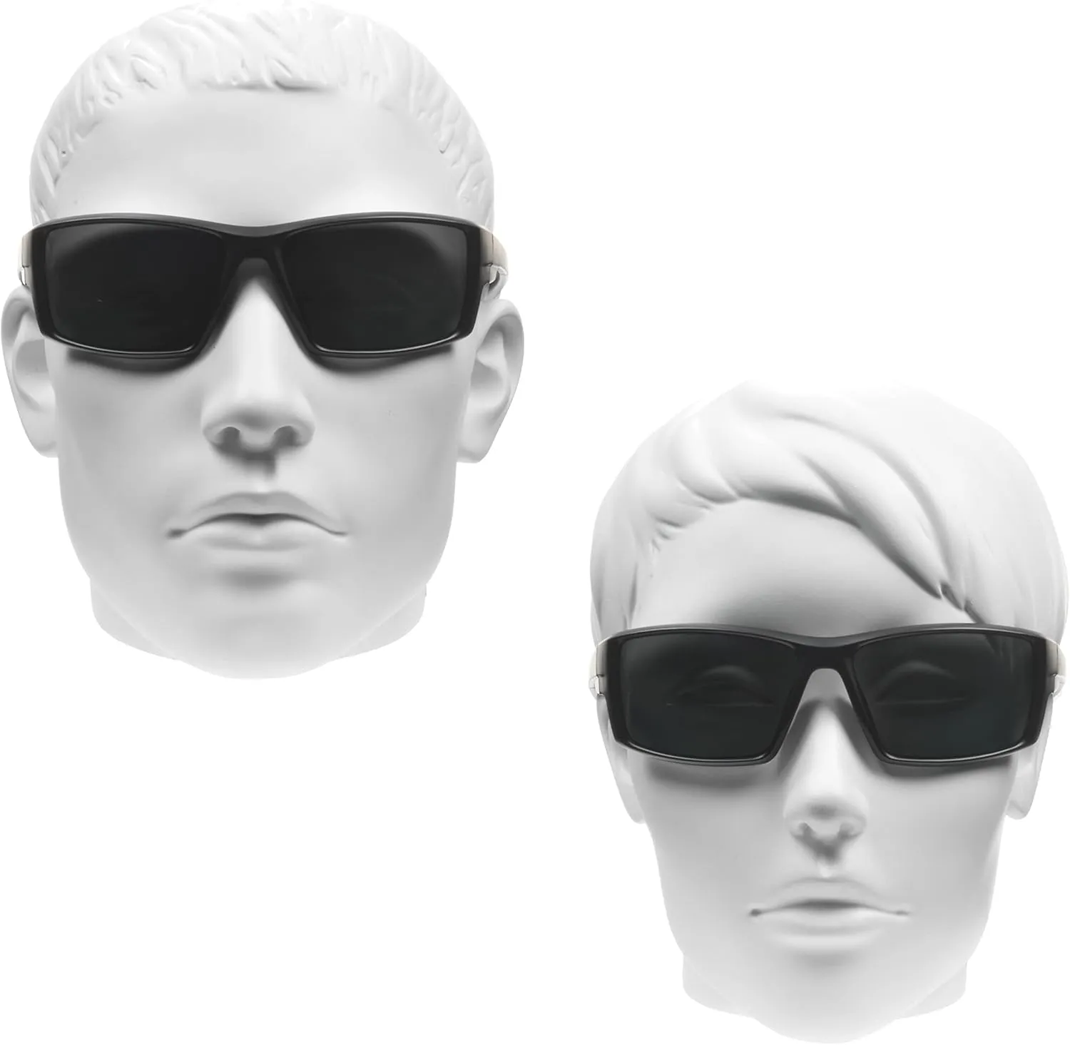proSPORT Polarized Sunglass Sport Active Outdoor Men Light-Weight Full Wrap Around Frame Smoke Brown or Mirror Lens