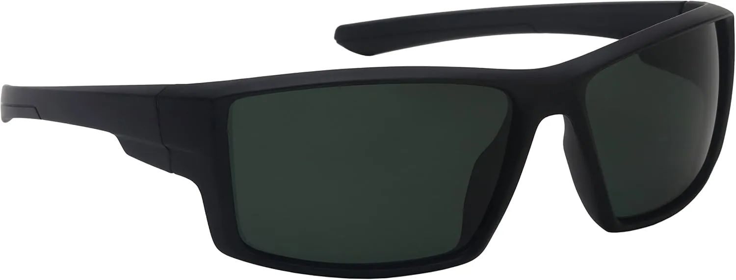proSPORT Polarized Sunglass Sport Active Outdoor Men Light-Weight Full Wrap Around Frame Smoke Brown or Mirror Lens