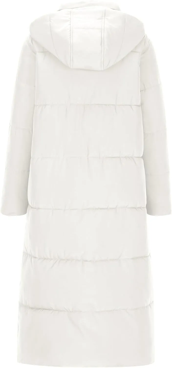 Puffer Coat Women Winter Heavyweight Down Jackets Warm Quilted Overcoats Thicken Down Jackets Casual Full Zip Outwear