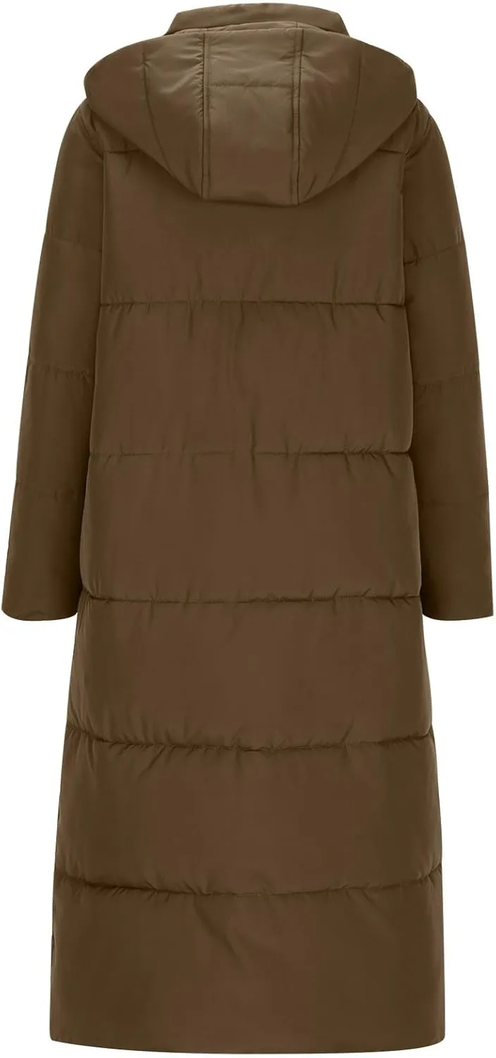 Puffer Coat Women Winter Heavyweight Down Jackets Warm Quilted Overcoats Thicken Down Jackets Casual Full Zip Outwear