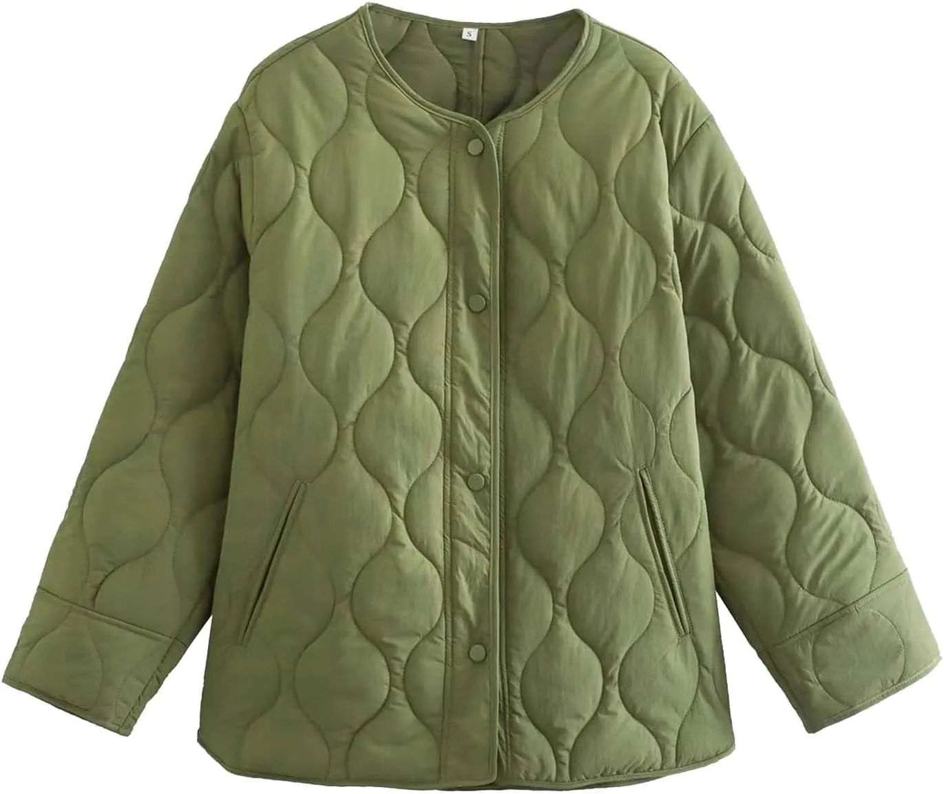 Quilted Jackets for Women 2024 Ultra Lightweight Down Jackets Prkas Button Down Oversized Winter Warm Puffer Coats