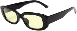 Rectangle Fashion Sunglasses For Women Men Retro Vintage UV400 Sun Shades Glasses For Summer Beach Travel