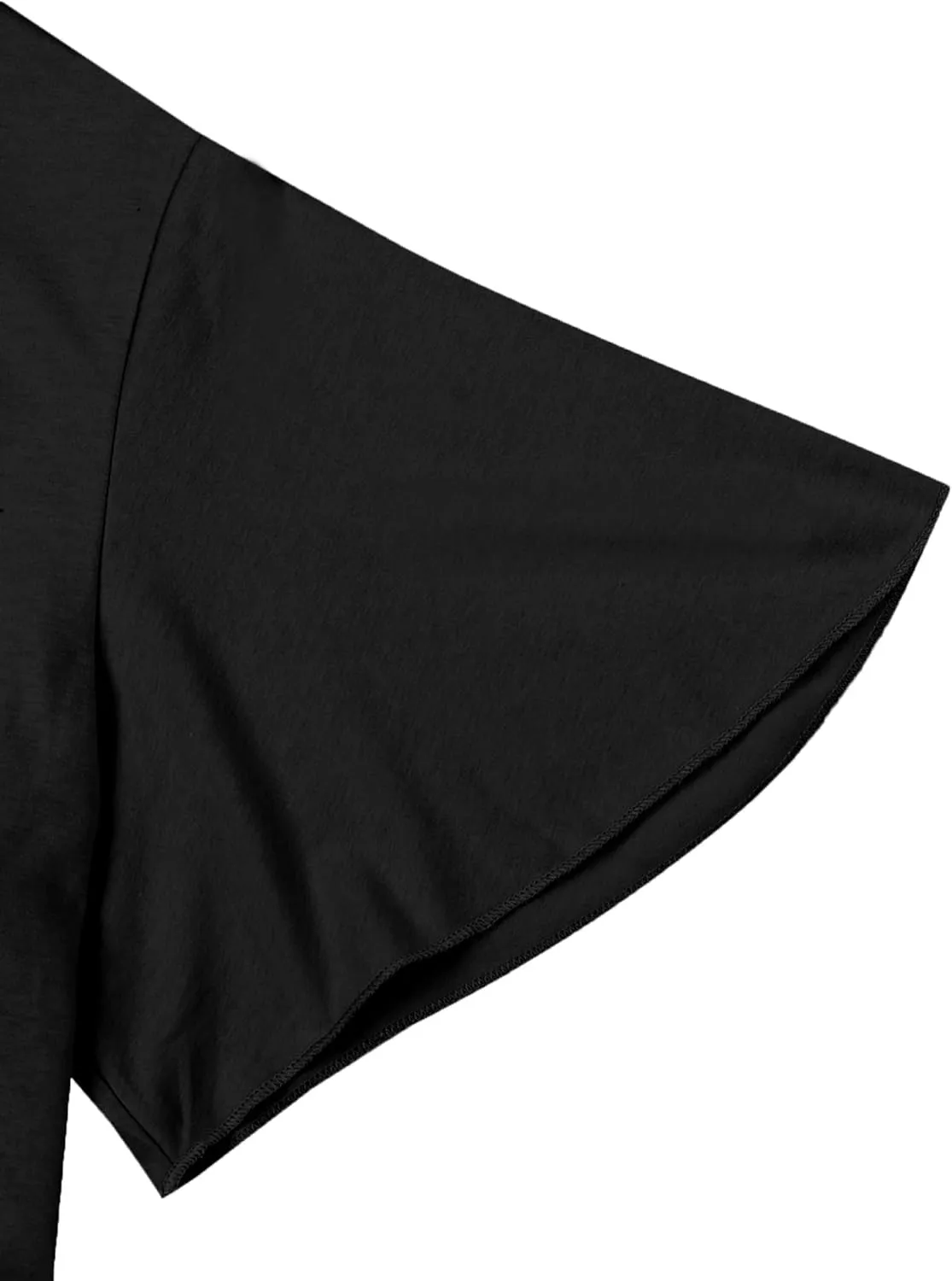Remidoo Womens Fringe Hem Short Sleeve Round Neck T Shirt Oversized Tee Top