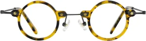 Round Reading Glasses Women - Blue Light Blocking Readers with Spring Hinge Ultra Lightweight Circle Reading Glasses FT1941