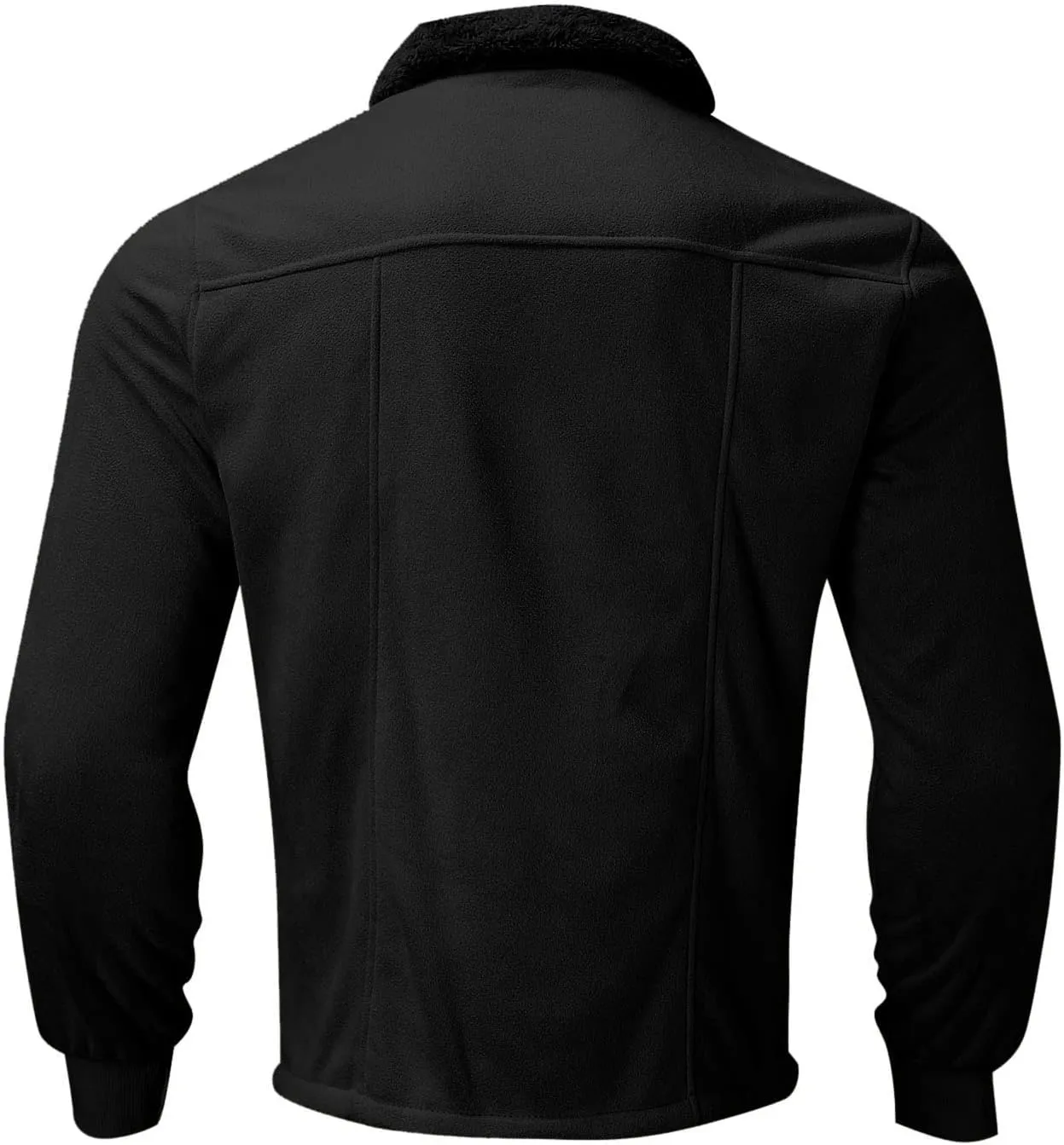 Sherpa Fleece Lined Trucker Jackets for Men Faux Suede Bomber Jackets with Fur Collar Big and Tall Flight Jackets