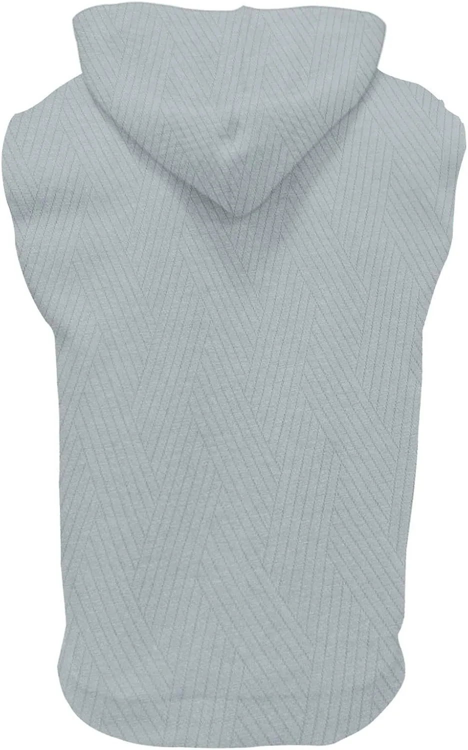 Sleeveless Hoodies for Men Textured Tank Tops 2025 Summer Casual Trendy T Shirts with Pocket Solid Drawstring Hooded