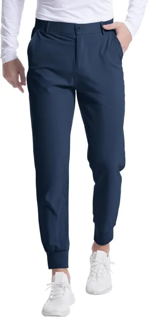 Slim Fit Dress Pants for Men Lightweight Slim Fit Ultra 4-Ways Stretch Sweatpants with Pockets for Dress Work Casual