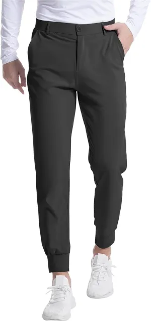 Slim Fit Dress Pants for Men Lightweight Slim Fit Ultra 4-Ways Stretch Sweatpants with Pockets for Dress Work Casual