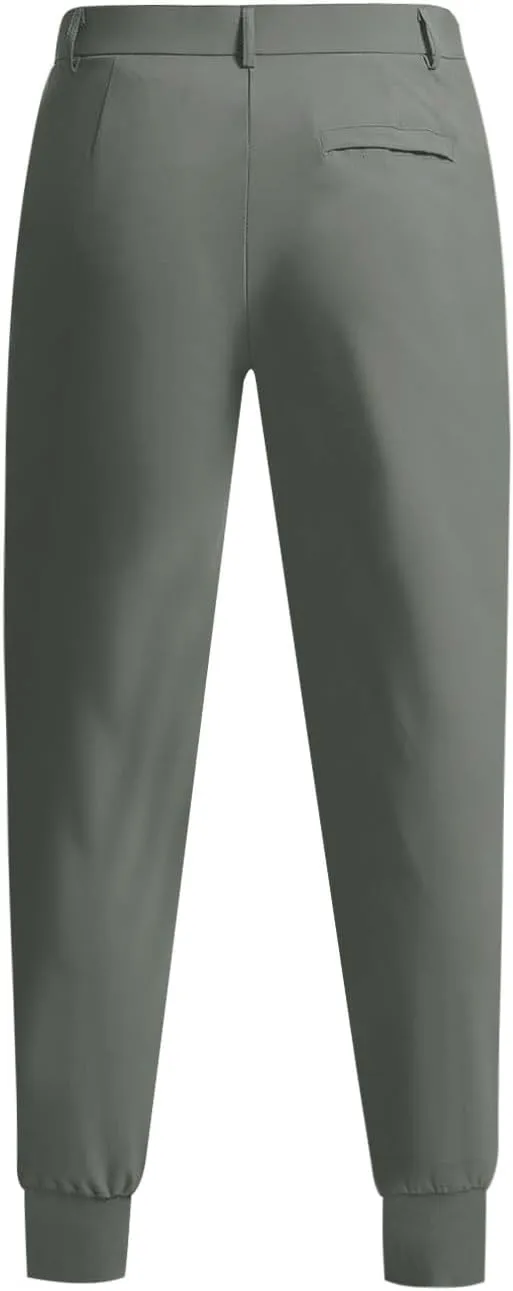 Slim Fit Dress Pants for Men Lightweight Slim Fit Ultra 4-Ways Stretch Sweatpants with Pockets for Dress Work Casual
