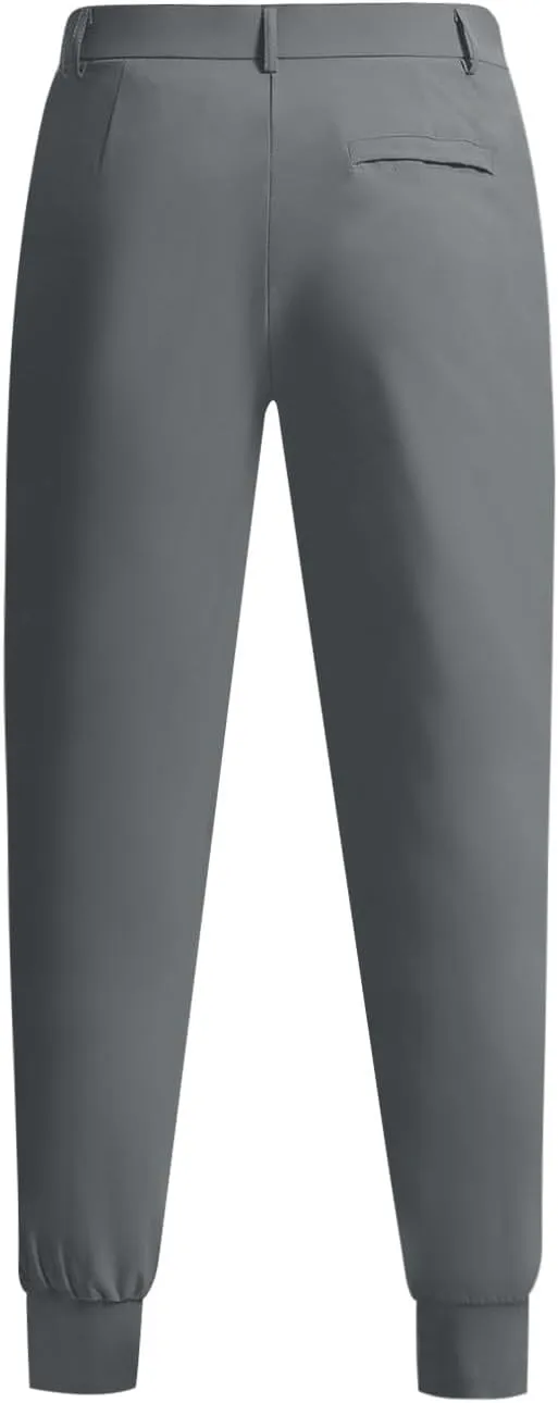 Slim Fit Dress Pants for Men Lightweight Slim Fit Ultra 4-Ways Stretch Sweatpants with Pockets for Dress Work Casual